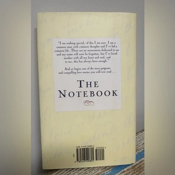 Signed copy of The Notebook by Nicholas Sparks, Hardcover - Picture 3 of 6